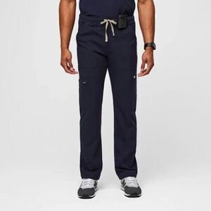 Figs Cairo Cargo Scrub Pants Men's Large Navy Blue Technical Collection Medical